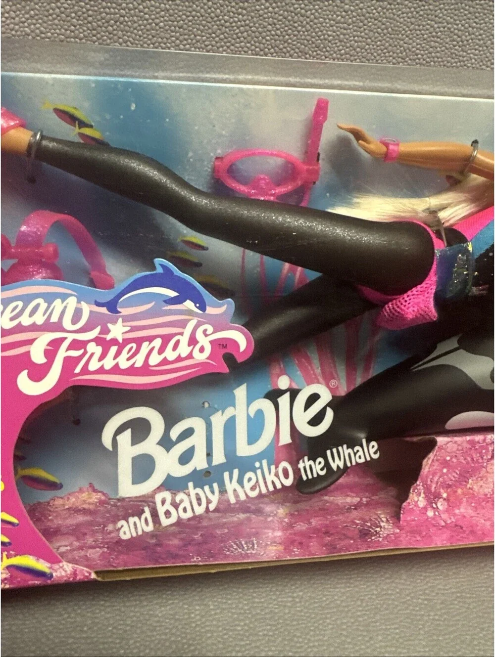Barbie Ocean Friends and Baby Keiko The Whale Set 1996 Mattel 15428 Orca